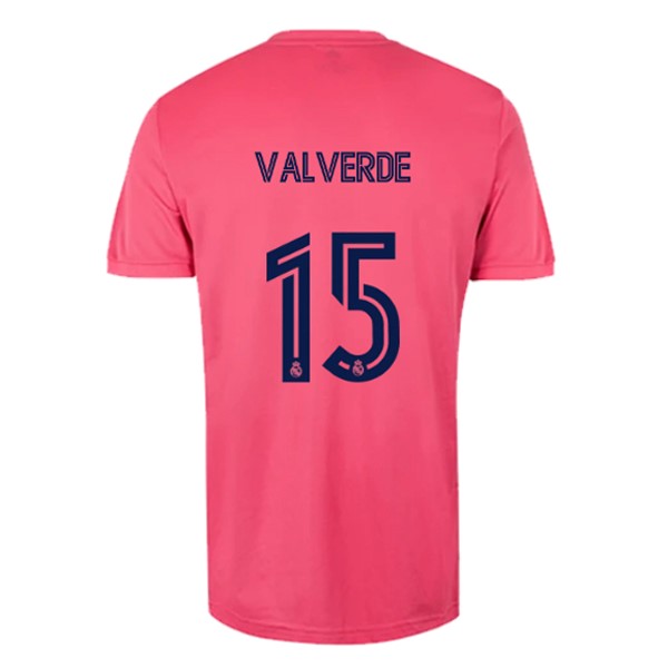 Trikot Real Madrid Auswarts NO.15 Valverde 2020-21 Pink Fussballtrikots Günstig